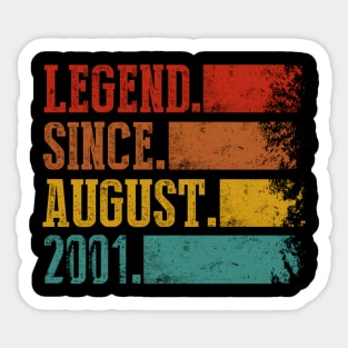 Born In August 2001 23Rd 23 Sticker